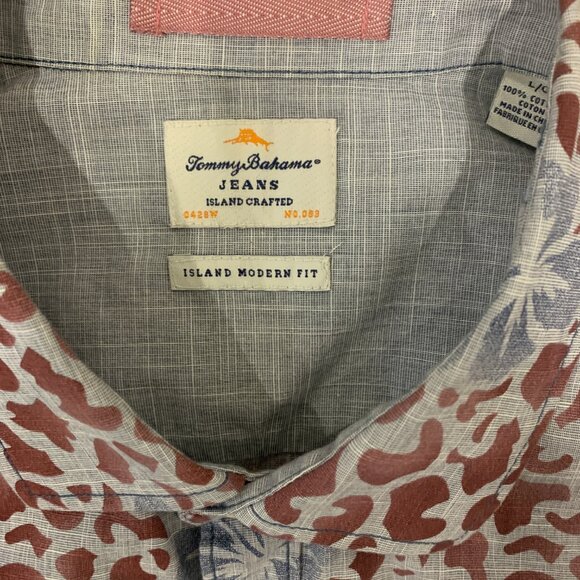 Men's Tommy Bahama Size Large Long Sleeve Casual Button Down Shirt Floral Print - Picture 3 of 6